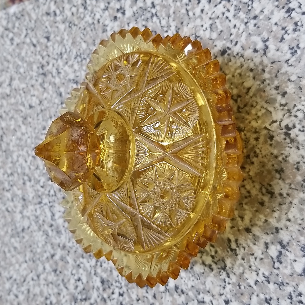 Amber Candy Dish